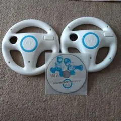 Wii マリオカート + ハンドル2個セット