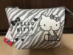 HELLO KITTY ゼブラ柄ポーチ