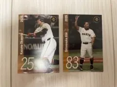 2025年プロ野球選手カード 日テレジータス
