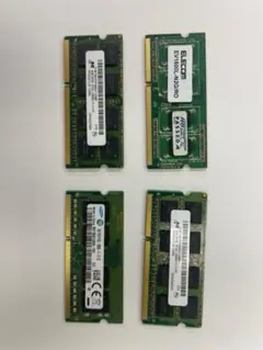 [50]ノート用メモリ4枚セット ELECOM/SAMSUNG