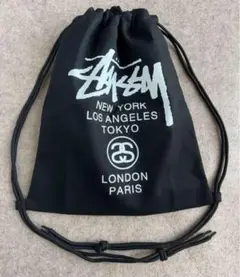 新品 STUSSY ステューシー ナップサック リュック ブラック3