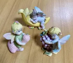 フルーツフェアリー 置物 3点セット