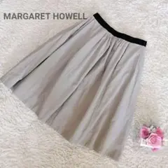 【MARGARET HOWELL】マーガレットハウエル フレアスカート S