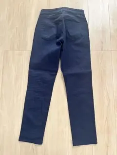 ネイビー スキニーパンツ フロントファスナー