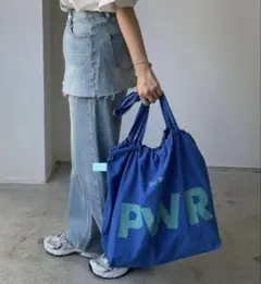 【新品】PWR ビッグロゴナイロントートバッグ