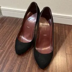 RUMSEE 黒 スエード ハイヒール 10cm 34