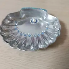 シェル型トレー ラインストーン ハンドメイド
