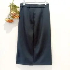 ★ジョコンダロイヤル★ロングタイトスカート【M】日本製 ジッパー 無地 黒