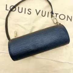 【高級】LOUIS VUITTON ミニ エピ パピヨン アクセサリーポーチ 黒