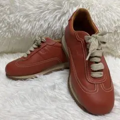 HERMES エルメス レザースニーカー 35 1/2 22.5センチ