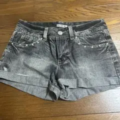 グレー デニムショートパンツ Lサイズ