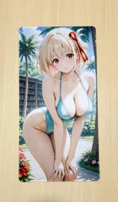 錦木千束 アニメキャラクターイラストマット 超大マウスパッド