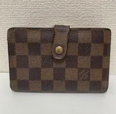 ルイヴィトン ヴィトン ダミエ ポルトモネビエ ヴィエノワ がま口 財布 極美品