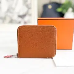 未使用に近い☆ エルメス アザップコンパクト シルクイン ゴールド □R刻印