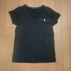 ポロ・ラルフ・ローレン Vネック Tシャツ 黒