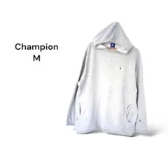 【M】チャンピオン Champion パーカー ロゴ フーディ グレー