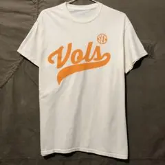 『Vols』プリントTシャツ Sサイズ相当 ホワイト 340
