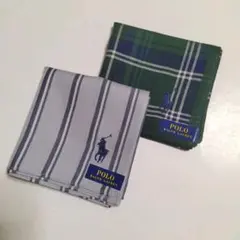 POLO RALPH LAUREN ハンカチ〈2枚〉【新品タグ付】