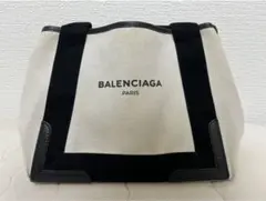 【1/11まで限定SALE☆】 BALENCIAGAネイビーカバス トートバッグ