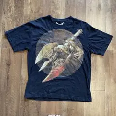 y2k 00s TAPOUT ブラックTシャツグラフィックプリントメンズ　L