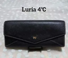 ルリア4℃ Ruria 4℃ レディース 本革 長財布 黒