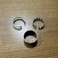 金属製オープンリング3点セット