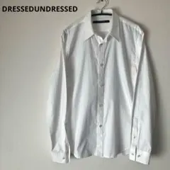 DRESSEDUNDRESSED 長袖シャツ ホワイトストライプ DRESSEDUNDRESSED（ドレスドアンドレスド）の「DRESSEDUNDRESSED