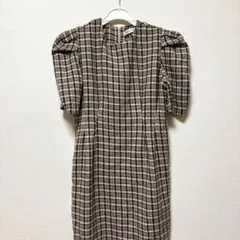 powantlune チェックワンピース