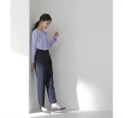 NATURAL BEAUTY BASIC ネイビー スラックス Mサイズ