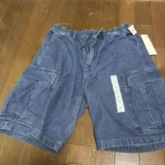 GUダークブルー カーゴショーツ Mサイズ