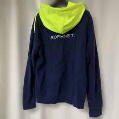 ソフネット　ハーフジップパーカー　サイズM