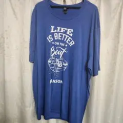 DISTRICT ボート Tシャツ 2XL 青 オーバーサイズ