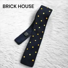 BRICK HOUSE ネイビー ドット ネクタイ
