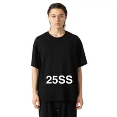 新品コットンダブルフェイス オーバーサイズTシャツ ブラック