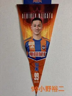 アルビレックス新潟　ガラポン　ペナント　99小野裕二