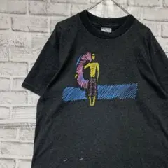 USA製90sヴィンテージTシャツ！シングルステッチ　グレー半袖古着　L723