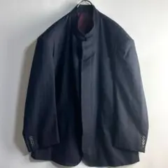 90s LANCEL スタンドカラー マオカラー テーラード ジャケット 比翼