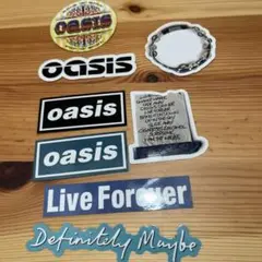 oasis ステッカーセット　8枚　Live forever 展