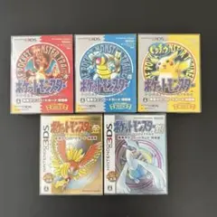 ポケットモンスター バーチャルコンソール 箱のみ 赤青黄金銀 5本セット