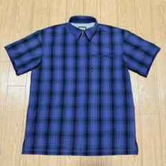 PPFM 半袖チェックシャツ ダブルジップ