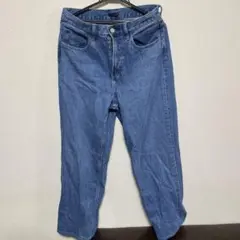 UNIQLO ワイドストレートジーンズ　ブルー　29 裾上げ　美品