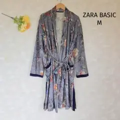 ザラベーシック ZARA BASIC 花柄ガウン M