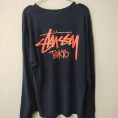 Stussy tokyo ネイビー 長袖カットソー L
