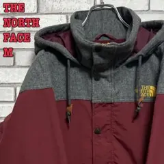 THE NORTH FACE☆マウンテンパーカー 刺繍 M バーガンディ/グレー