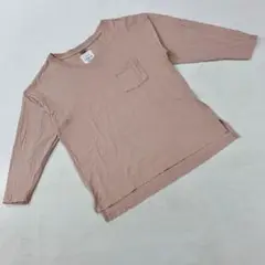 Underwraps コットン Vネック 七分袖 Tシャツ ベージュ Mサイズ