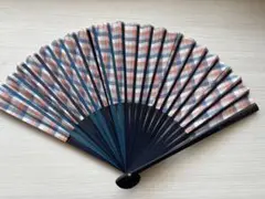 おしゃれな扇子　チェック柄　メンズ　美品です♡