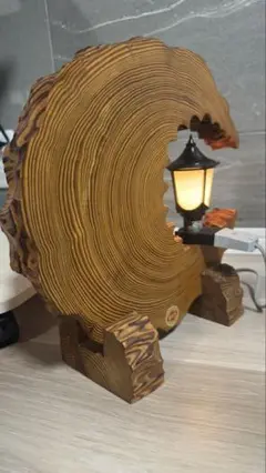 高級 天然 屋久杉 ライト インテリア オブジェ