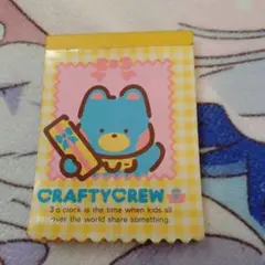 クラフティクルー　ミニメモ帳 CRAFTYCREW mini memo pad