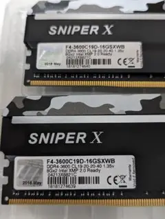 8GBx2 G.SKILL F4-3600C19D-16GSXWB