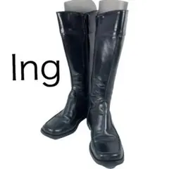 Ing 黒 ミドルブーツサイズ22.5cm